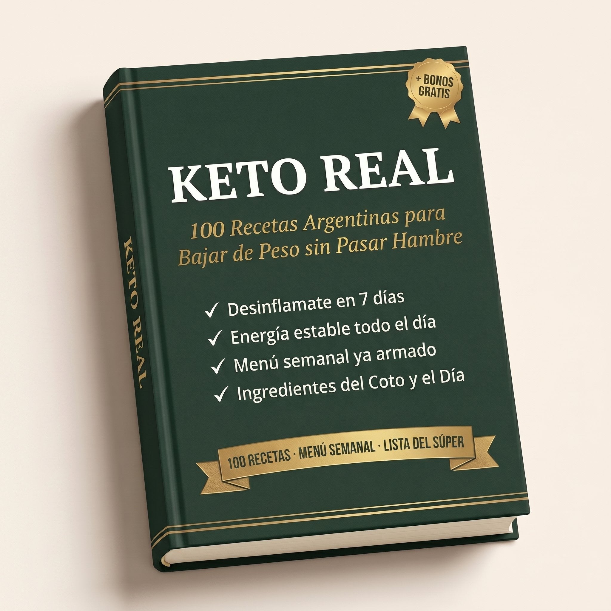 Keto Real — 100 Recetas Argentinas para Bajar de Peso sin Pasar Hambre